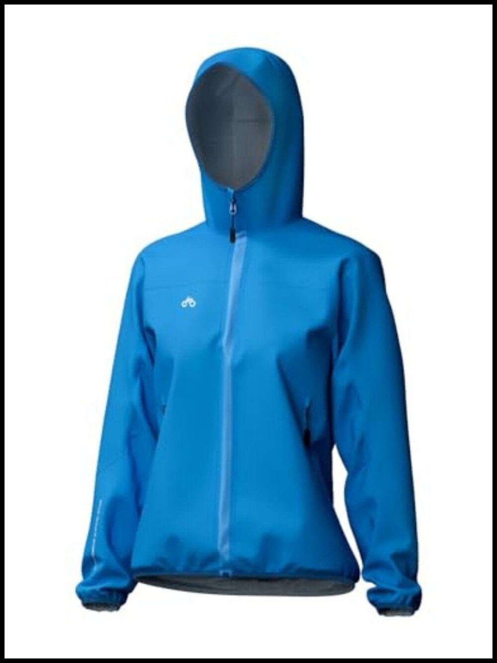 Women's Waterproof Cycling Rain Jacket Packable Hooded Reflective Coat